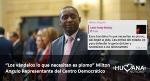 Milton Angulo congresista del Centro Democrático hizo el fuerte comentario en un chat de la Comisión de la Cámara de Representantes.